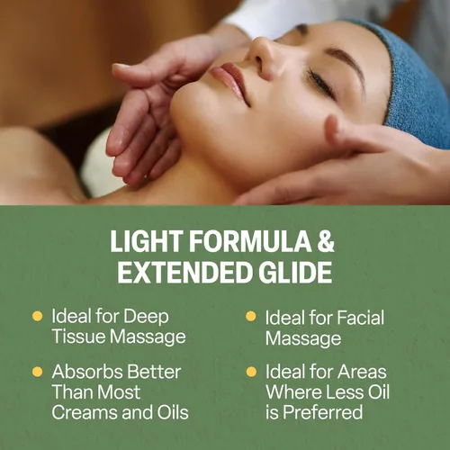 Miniatura 8 de Massage FX Loción de masaje sin perfume, 1/2 galón, loción de masaje profesional para terapia de masaje con aceite de semilla de girasol, árnica