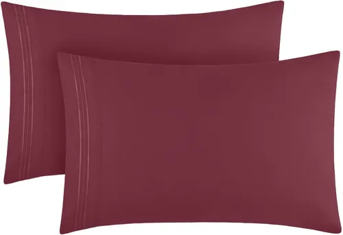 Miniatura 57 de Mellanni Fundas de almohada – Fundas de almohada lujosas, extrasuaves, refrescantes – 2 fundas de almohada de la colección Iconic – Cierre de sobre