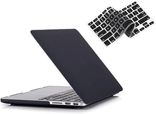 Miniatura 8 de RUBAN Funda para MacBook Retina Pro de 15 pulgadas A1398 (2015-2012), carcasa rígida de plástico liso mate con cubierta de teclado de TPU