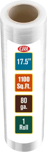 Miniatura 13 de Stretch Wrap - Rollos de plástico transparente para palé de plástico, resistente, 18 x 11 pulgadas, calibre 80 (grosor de 20 micras), autoadhesivo