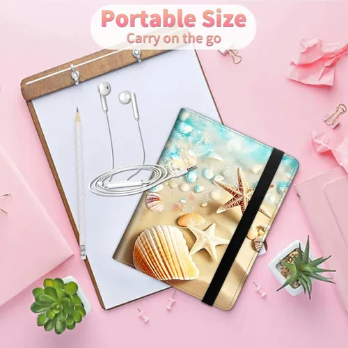 Miniatura 6 de Álbum de fotos de playa de 4 x 6 pulgadas, 120 bolsillos con banda elástica fuerte, mini carpeta protectora de hojas de álbumes pequeños para fotos