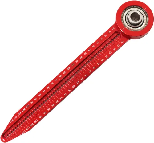 Miniatura 10 de Herramienta de dibujo circular para carpintería 5 en 1, brújula 360, círculos rectos, arcos, regla de dibujo de líneas, herramienta de medición