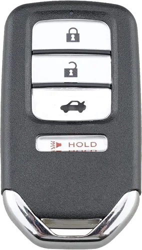 Miniatura 3 de Funda para llavero inteligente con control remoto para Honda Accord Civic CR-V HRV con 4 botones de repuesto sin llave (1)