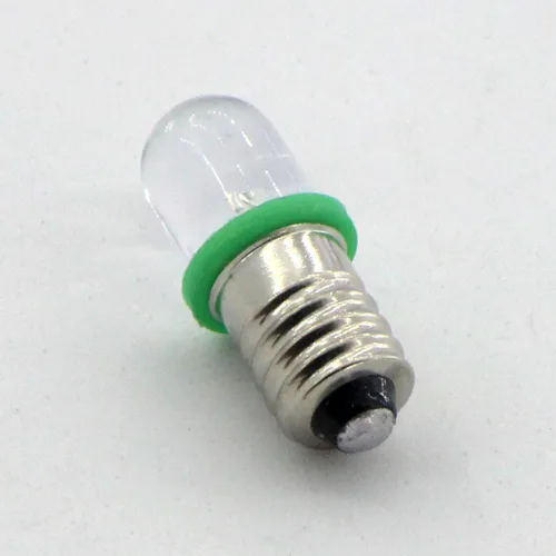 Miniatura 2 de 10pcs E10 Tornillo DC3V Punto Rojo Led Bombilla Lámparas de Luz +10pcs E10 Base (DC3V, Rojo)