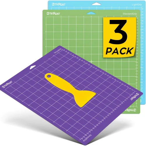 Miniatura 11 de HTVRONT - Alfombrilla de corte, 6 alfombrillas de corte de 12 x 12 pulgadas (estándar, ligera, fuerte, agarre de tela) compatibles con Cricut Maker