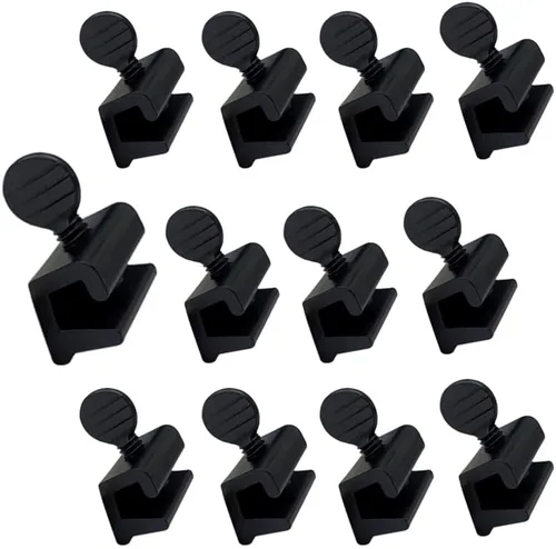 Miniatura 30 de QCAA Cerradura de Seguridad para Ventana Corredera Única Pequeña, Aluminio, Revestimiento Negro, Paquete de 4, Fabricado en Taiwán