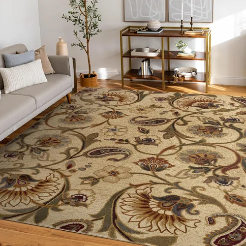 Fairfield - Alfombra moderna de 4 x 6 pies, 4 x 6, alfombra de interior para sala de estar, comedor, alfombra de dormitorio, alfombra de cocina,