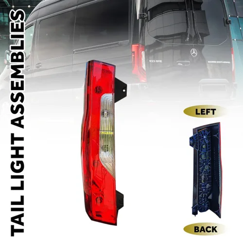 Miniatura 7 de Se adapta a Mercedes Sprinter W907 910 Luz trasera con bombillas lado izquierdo 2019 a 2021