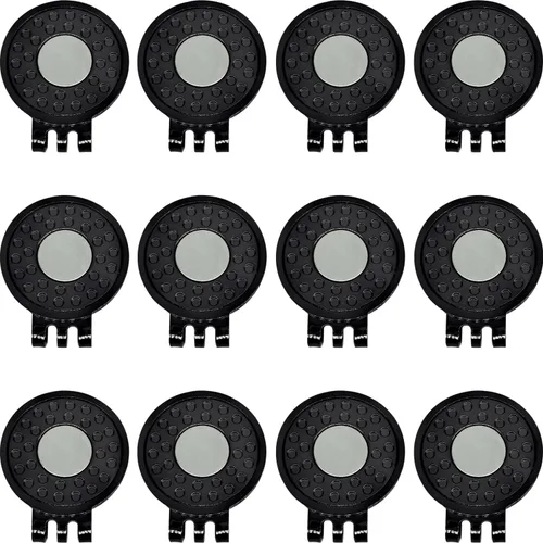 6, 9, 12, 15 unidades, clips magnéticos para pelotas de golf para sombreros de golf, gorras, guantes, clips de aleación niquelados para marcadores