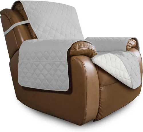 Miniatura 258 de Easy-Going - Funda para sofá, futón y sillón sin reposabrazos, reversible, resistente al agua, para mascotas y niños (azul oscuro/azul claro)