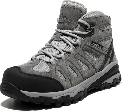 Miniatura 10 de NORTIV 8 Botas de senderismo impermeables para mujer, para exteriores, senderismo, camping, botas de búsqueda