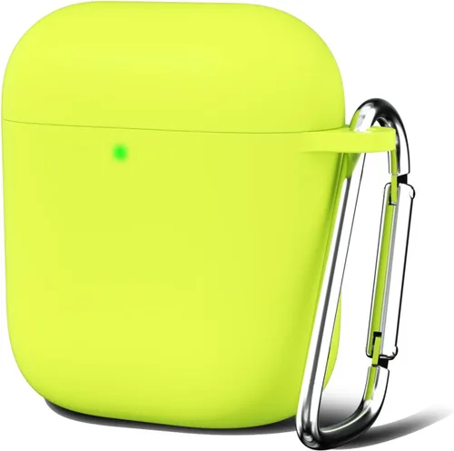 Miniatura 39 de Oakxco Funda de silicona para Airpods 3, bonita funda rígida femenina para Airpods de 3ª generación con llavero, gel de goma colorido suave de TPU