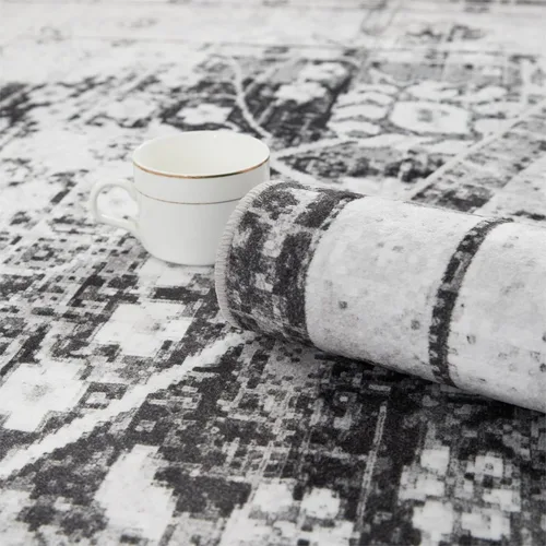 Miniatura 72 de Syalife 4x6 Alfombra Lavable para Área, Ultra Suave Antideslizante, Pila Baja, Alfombra Vintage Resistente a Manchas para Sala de Estar, Alfombra