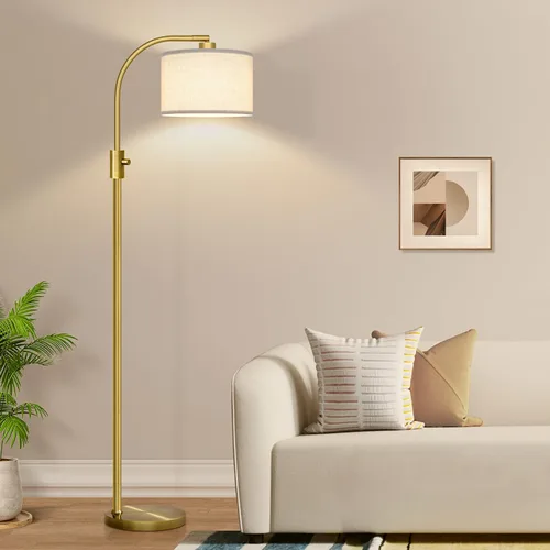 Miniatura 16 de [Actualizada] Lámpara de pie negra regulable, bombilla LED Edison de 1200 lúmenes incluida, lámpara de pie de arco para sala de estar, lámparas