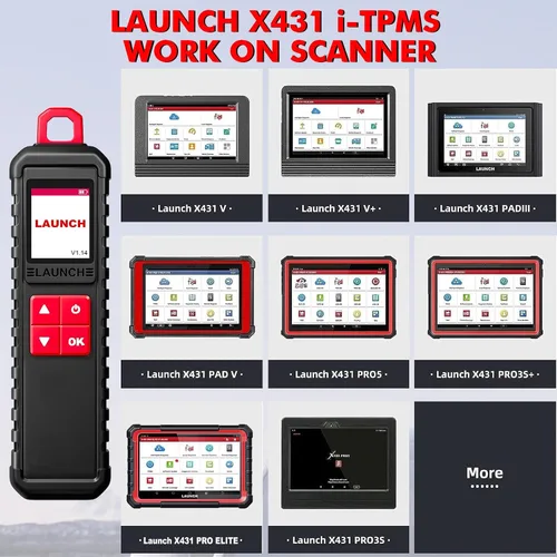 Miniatura 5 de LAUNCH X431 i-TPMS (Actualización de TS Gun) Detector de Presión de Neumáticos TPMS, Activar/Reaprender, Herramienta de Diagnóstico TPMS Compatible