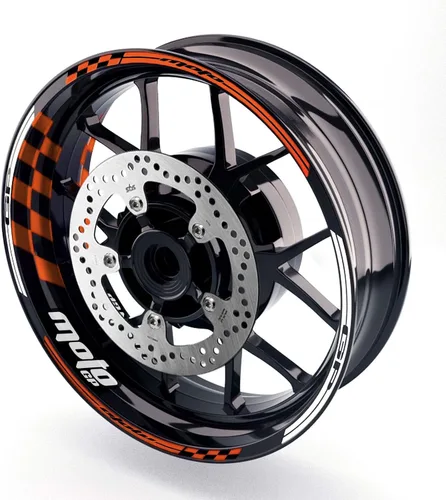 Miniatura 8 de MC MOTOPARTS Calcomanías de vinilo brillante para llantas de 17 pulgadas, compatibles con ZX-10R ZX-10RR ZX-6R ZX-6RR 636 Z900 Z1000 Z650 Ninja 400
