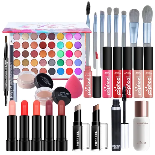 Miniatura 2 de FantasyDay Juego de regalo de maquillaje navideño todo en uno, kit de maquillaje para mujer, kit completo esencial para principiantes, incluye