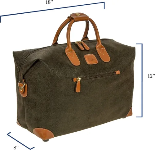 Miniatura 2 de Bric's Bolsas de lona tipo cargo, Verde -Oliva, Life - Bolsa de lona de 18 pulgadas