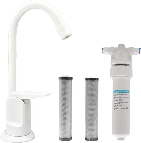 Miniatura 16 de Westbrass CO127-11 Kit de grifo dispensador de agua fría pura estilo Touch-Flo de 6 pulgadas con unidad de filtro en línea debajo del fregadero y 2