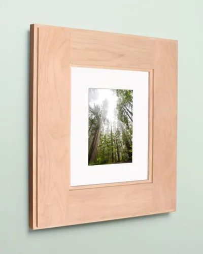 Miniatura 19 de Marco de fotos oculto de 11 x 14 pulgadas, botiquín sin espejo para baño, empotrado en la pared, fabricado en América del Norte, madera real, sin