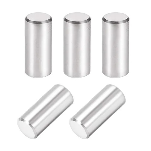 uxcell 5 unids 0.315 in x 0.630 in pasador 304 acero inoxidable estante cilíndrico soporte pin sujetan elementos tono plata