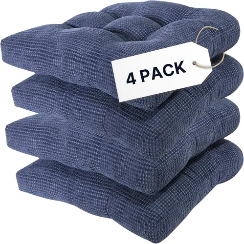 Miniatura 10 de Arlee Almohadillas antideslizantes para sillas, 2 unidades (paquete de 1), color rojo burdeos