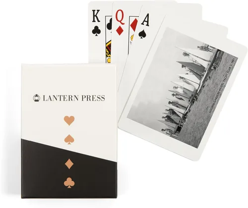 Lantern Press Ballard, Seattle, WA, Golden Gardens Model Yacht Club (52 cartas de juego, baraja de cartas de tamaño póquer con Jokers)
