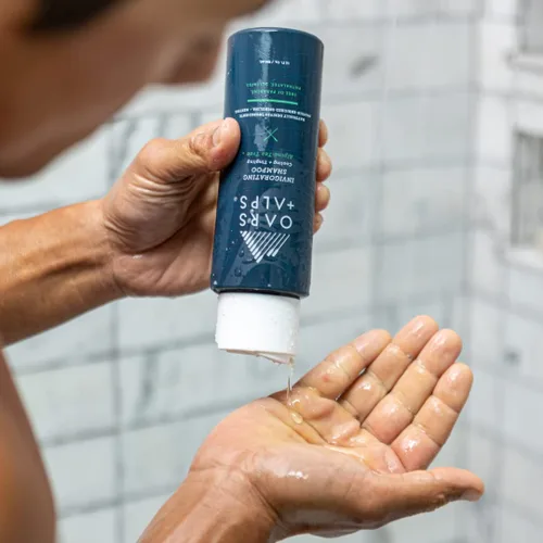 Miniatura 5 de Oars + Alps Kit de champú, acondicionador y gel de baño sin sulfato para hombre, cuidado hidratante de la piel con infusión de hamamelis y aceite