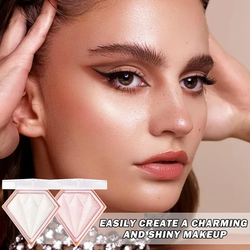 Miniatura 7 de Face Shimmer - Paleta de resaltadores, 1.0 onzas, blanco perla + rosa hada, de larga duración, brillante, polvo, unisex, paleta, colores mixtos