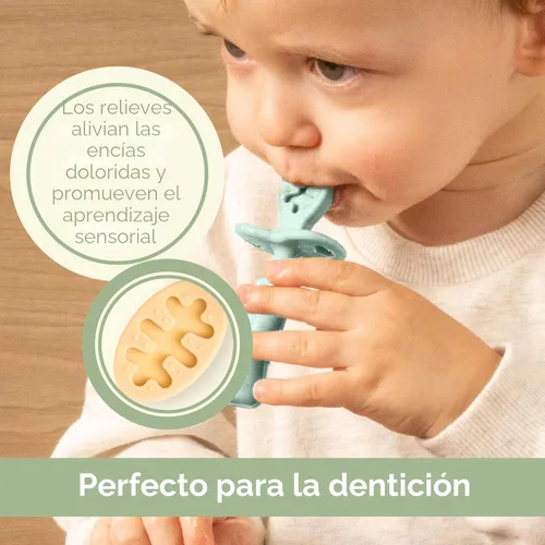 Miniatura 5 de Upward Baby - Cuchara de silicona para bebés con barrera antiestrangulamiento, cucharas para bebés de 6 meses, suministros infantiles de primera