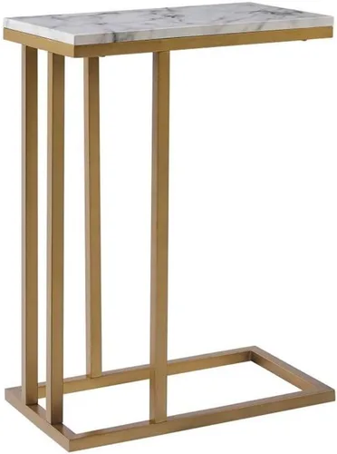 Miniatura 4 de Mesa auxiliar Nórdico mármol pequeña mesa de centro mesa de centro simple sala de estar sofá de hierro mesa de noche creativa mini mesa llena