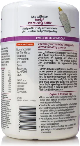 Miniatura 3 de Fórmula de Reemplazo de Leche en Polvo para Gatitos Hartz - 11 Oz