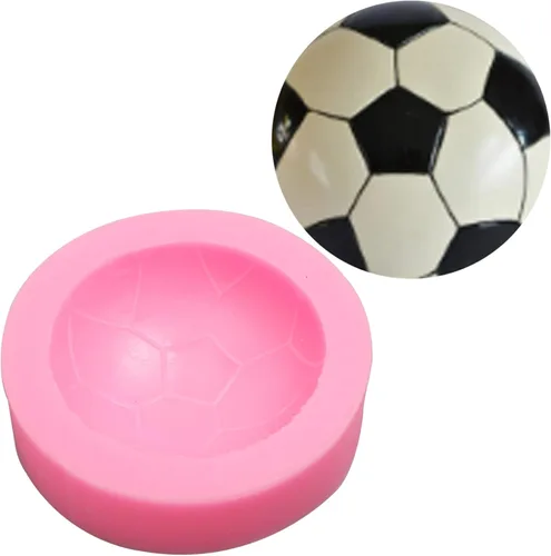 Miniatura 9 de Molde de silicona para fútbol, 4 unidades, para béisbol, baloncesto, tenis, chocolate, fondant, para decoración de pasteles, azúcar de caramelo