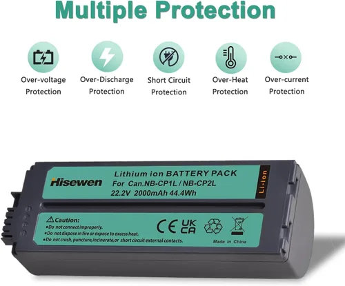 Miniatura 3 de Batería NB-CP2L NB-CP1L de 2000 mAh para impresoras fotográficas Canon SELPHY CP1300 CP1200 CP100, CP200, CP220, CP300, CP330, CP400, CP510, CP770