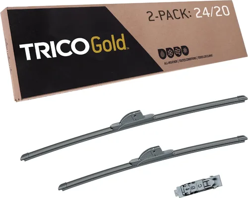 Miniatura 63 de TRICO Gold 21" + 19" Juego de 2 limpiaparabrisas de repuesto automotriz de primera calidad, limpiaparabrisas de haz para lado del pasajero