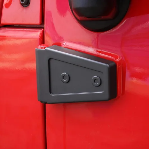 Miniatura 4 de JeCar Cubiertas de Bisagras de Puerta ABS Accesorios Exteriores para Jeep Wrangler JK JKU 2007-2018, Negro