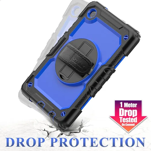 Miniatura 5 de SEYMAC stock Funda para Samsung Galaxy Tab A7 Lite de 8.7 pulgadas con protector de pantalla y soporte para lápiz [correa de mano giratoria 360]