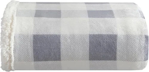 Miniatura 14 de Eddie Bauer - Manta, Forro Polar Cepillado y Ropa de Cama Sherpa Suave, Manta para Sofá y Cama (Gris Tono Alce, 50" x 60")