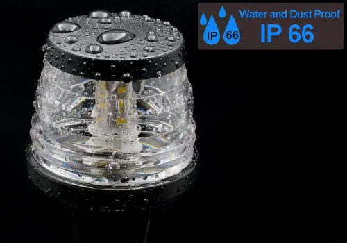 Miniatura 5 de MARINE SYSTEM Hecho 3-NM LED plegable de popa de barco luz de anclaje de barco de 360° para pontón y barco de pesca, 25 pulgadas, 12-24 V