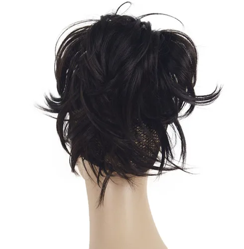 Miniatura 2 de Lydell Extensión de cabello sintético ajustable con pinza de mandíbula (marrón oscuro)