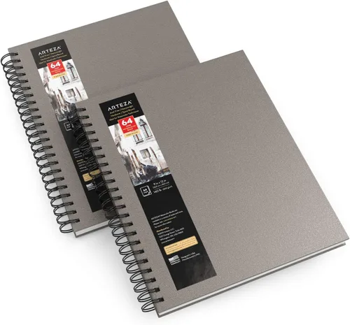 Miniatura 11 de Arteza - Cuaderno de bocetos de acuarela con tapa dura. Negro