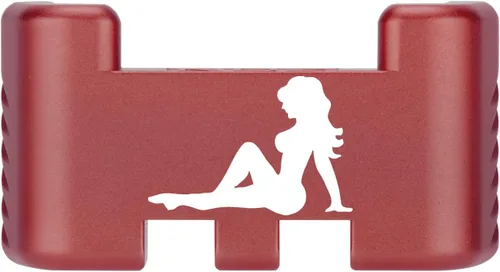 Miniatura 32 de NDZ Performance Placa trasera de aluminio con asistencia deslizante para Glock 1-5 Glock 17 19 19 19 x 22 23 24 26 27 31 32 33 34 35 45 47 49, Rojo