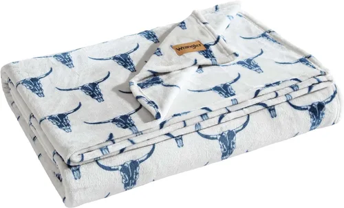 Miniatura 11 de Wrangler - Manta de tamaño individual, ropa de cama de forro polar de felpa súper suave y reversible, manta para sofá o cama (verde arena coyote)