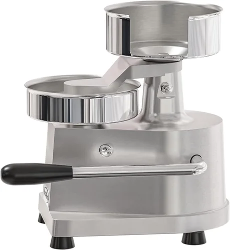 Miniatura 2 de KoolMore Prensa de hamburguesas para hamburguesas de 5 pulgadas, máquina formadora manual de acero inoxidable para alimentos personales