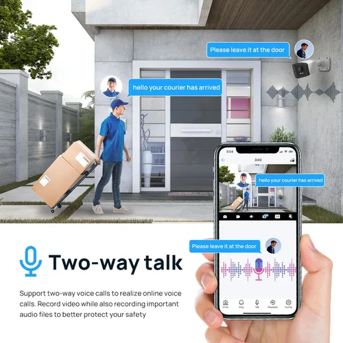 Miniatura 5 de PANOEAGLE Cámara de seguridad IP PoE de doble lente de 4 MP para exteriores con gran angular panorámico de 180°, visión nocturna a