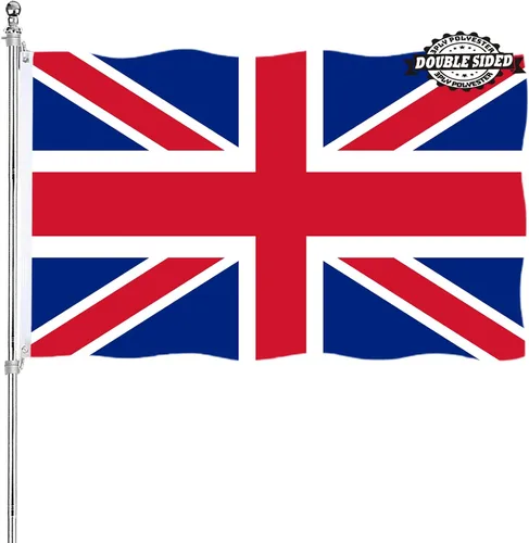 Miniatura 20 de Bandera albanesa de Albania 3x5 doble cara para exteriores, banderas nacionales del país de alta resistencia de 3 capas de poliéster con 2 ojales