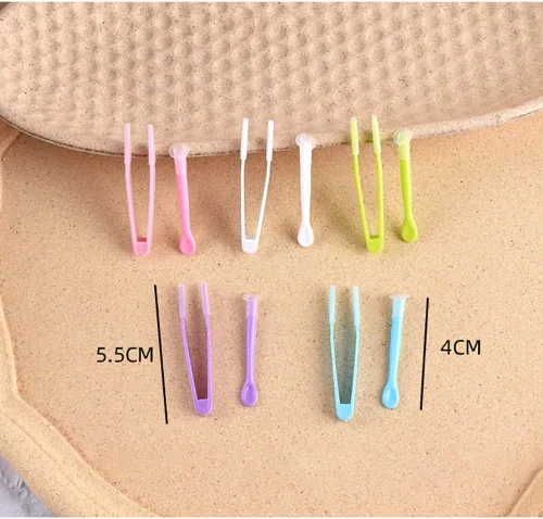 Miniatura 4 de Paquete de 6 pinzas portátiles para lentes de contacto, palillo de succión para lentes de contacto, herramienta de extracción con estuche de viaje