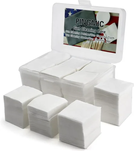 Parches de limpieza de pistola más gruesos, parches de pistola altamente absorbentes de 2 pulgadas, para pistolas de .22-.45 Cal, 0.219-0.354 in
