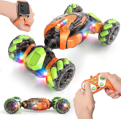 Miniatura 10 de Nicella Auto a control remoto, juguetes de control remoto, regalos para niños y niñas de 6, 7, 8, 9, 10, 11, 12 años, rotación de 360°, 4WD