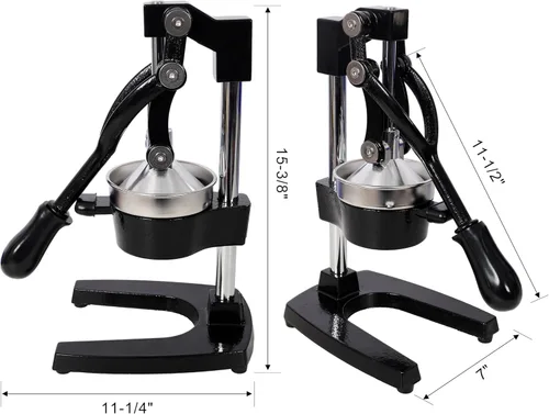 Miniatura 2 de Exprimidor manual de naranja de alta calidad, exprimidor de cítricos resistente para jugo de limón fresco y pomelo, fácil de limpiar, hierro